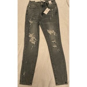 Judy Blue Skinny Mid Rise Jeans Women's Size 7/28 Blue NWT